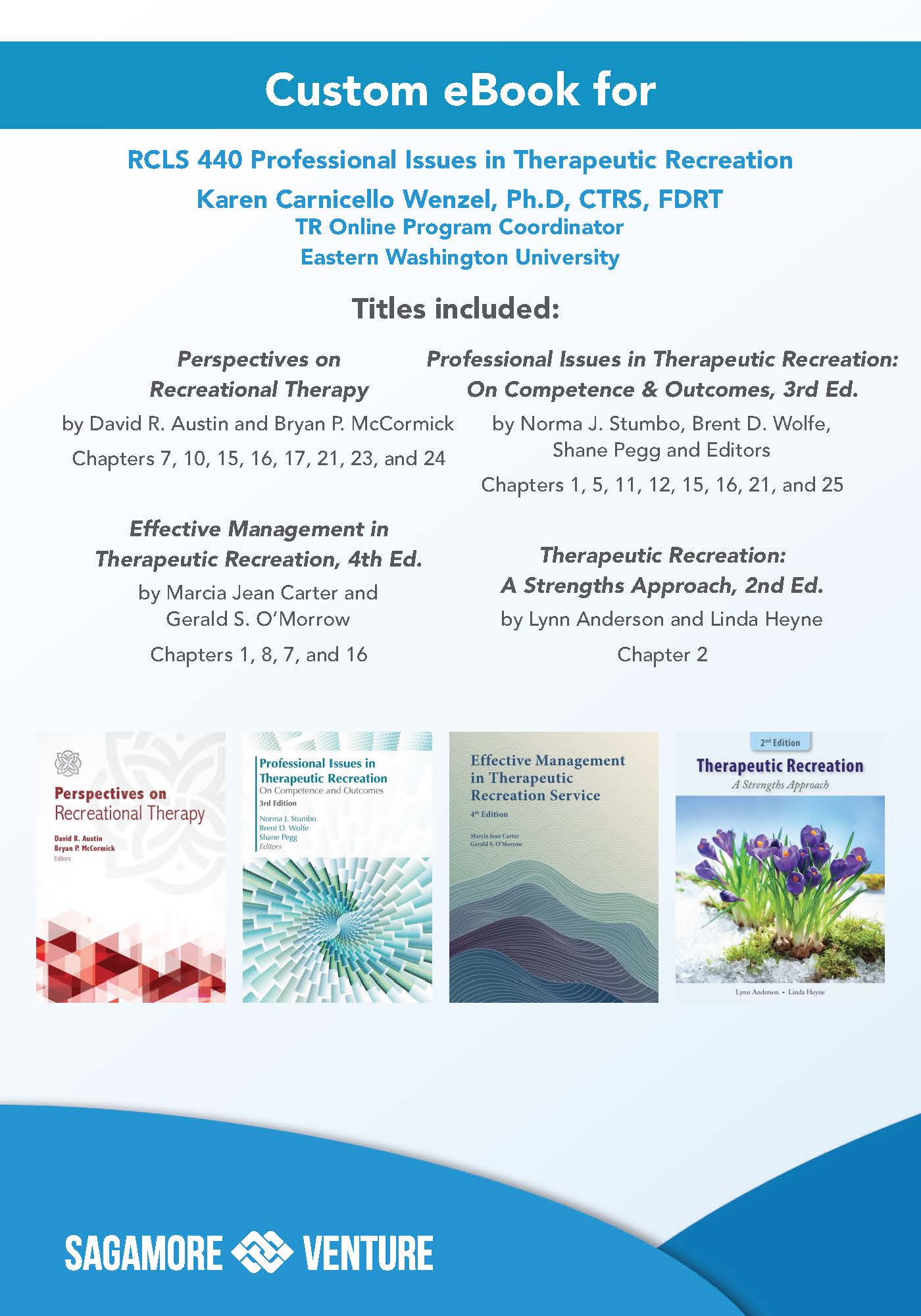 RCLS 440 Professional Issues in Therapeutic Recreation